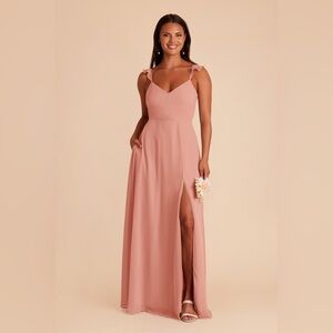 Birdie Grey Doris Dress - Chiffon Dusty Rose